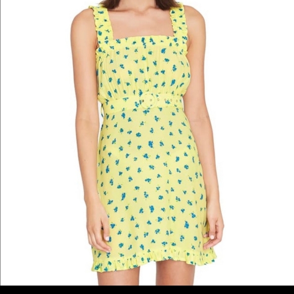 NEW Faithfull the brand Luda Lemon mini dress - Picture 4 of 8